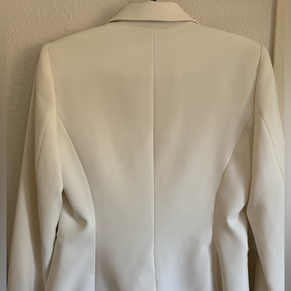 NWOT Tommy Hilfiger Ivory Slim-fit Blazer - Picture 5 of 6